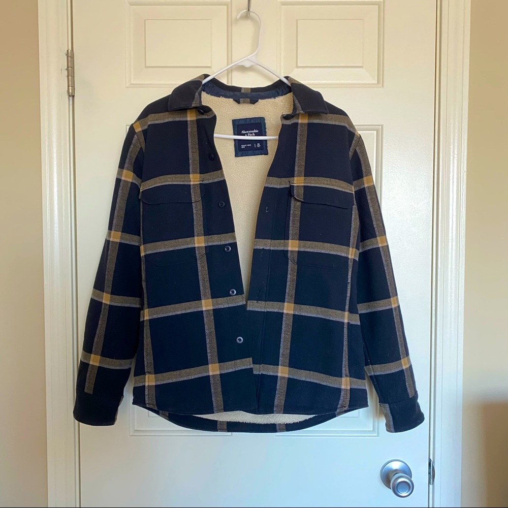 Abercrombie & Fitch Sherpa Lined Flannel
